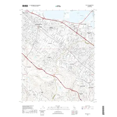 2018 Map of Palo Alto, 2018 Print