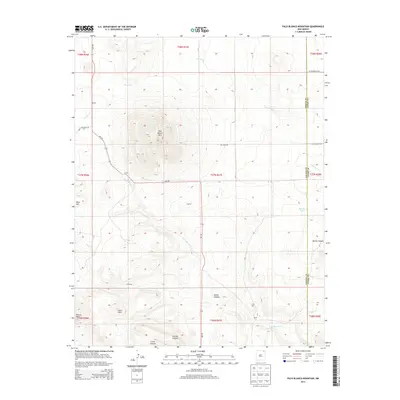 2013 Map of Palo Blanco Mountain, 2013 Print