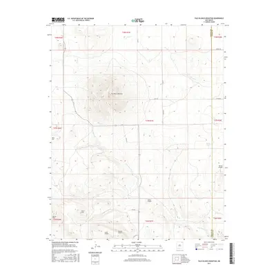 2017 Map of Palo Blanco Mountain, 2017 Print