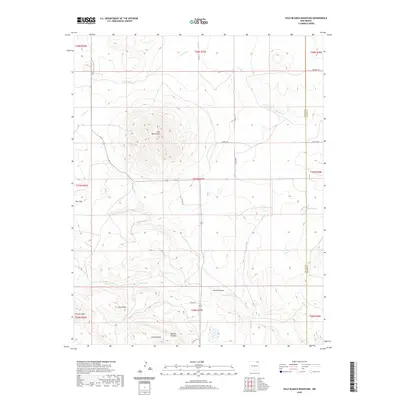 2020 Map of Palo Blanco Mountain, 2020 Print