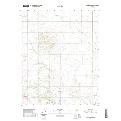 2023 Map of Palo Blanco Mountain, 2023 Print
