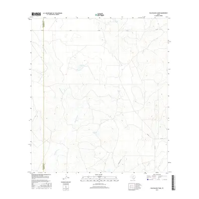 2016 Map of Palo Blanco Tank, 2016 Print