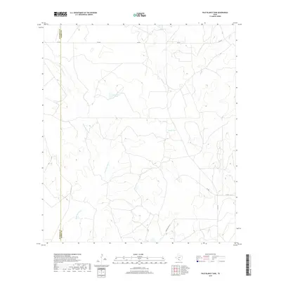2019 Map of Palo Blanco Tank, 2019 Print
