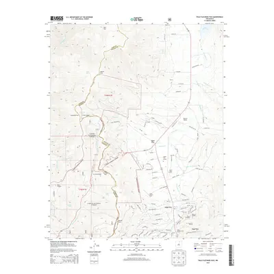 2013 Map of Palo Flechado Pass, 2013 Print
