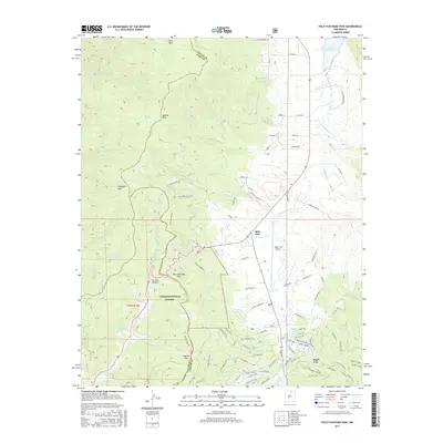 2017 Map of Palo Flechado Pass, 2017 Print
