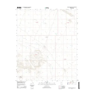 2014 Map of Palomas Mountains NE, 2014 Print