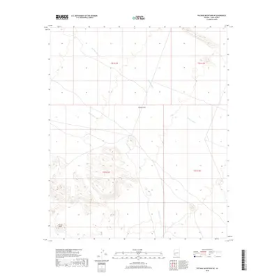 2018 Map of Palomas Mountains NE, 2018 Print