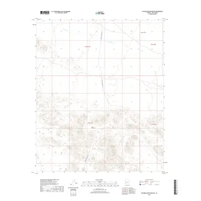 2018 Map of Palomas Mountains NW, 2018 Print