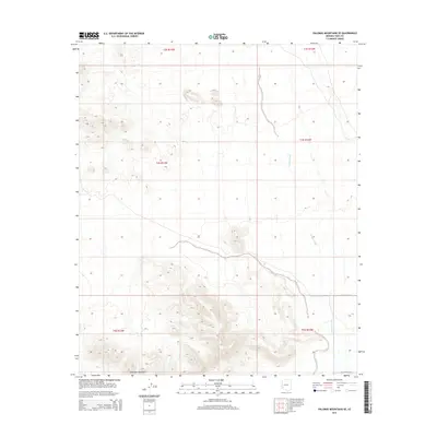 2014 Map of Palomas Mountains SE, 2014 Print