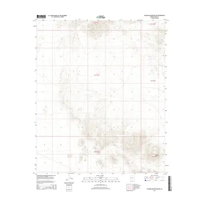 2014 Map of Palomas Mountains SW, 2014 Print