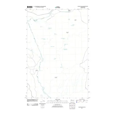 2011 Map of Palouse Falls, 2011 Print