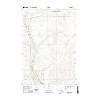 2017 Map of Palouse Falls, 2017 Print