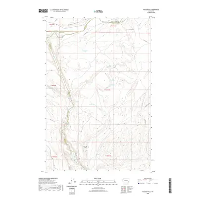 2020 Map of Palouse Falls, 2020 Print
