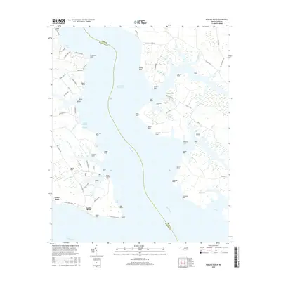 2016 Map of Pamlico Beach, 2016 Print