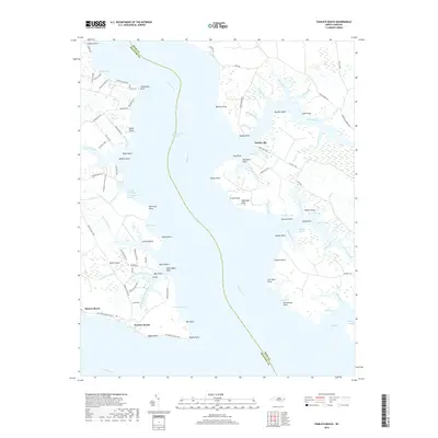 2019 Map of Pamlico Beach, 2019 Print