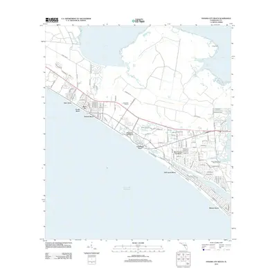 2012 Map of Panama City Beach, 2012 Print