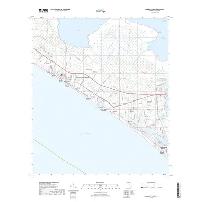 2018 Map of Panama City Beach, 2018 Print