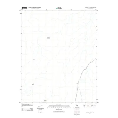2012 Map of Panamint Butte, 2012 Print