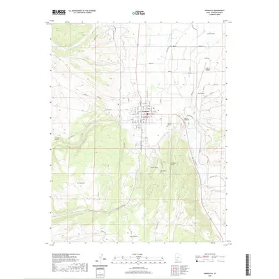 2020 Map of Panguitch, 2020 Print