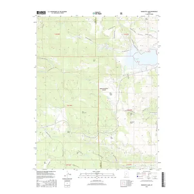 2017 Map of Panguitch Lake, 2017 Print