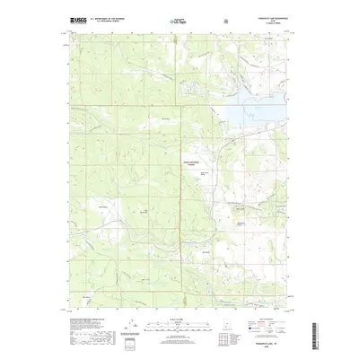 2020 Map of Panguitch Lake, 2020 Print