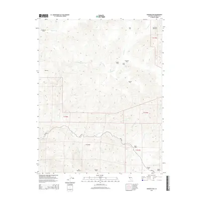 2015 Map of Panoche Pass, 2015 Print