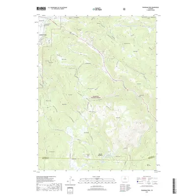 2019 Map of Panorama Peak, 2019 Print