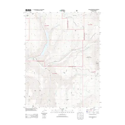 2013 Map of Paonia Reservoir, 2013 Print