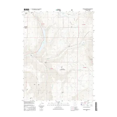 2016 Map of Paonia Reservoir, 2016 Print