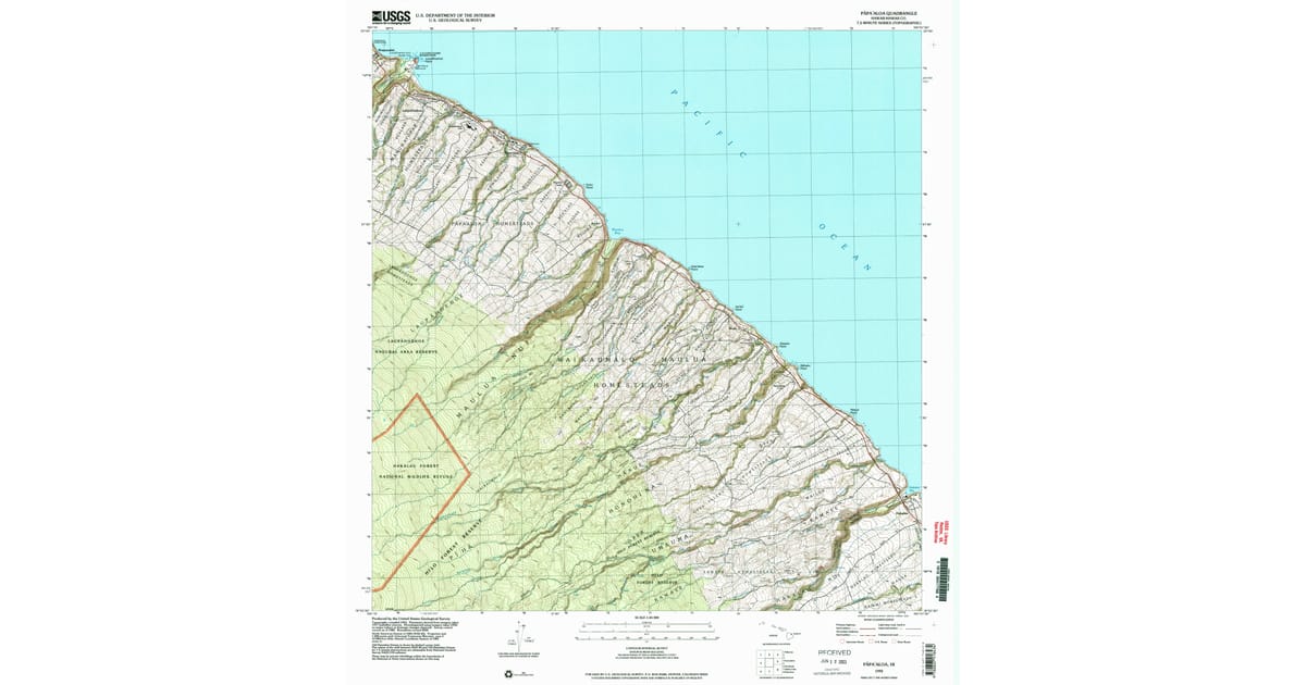 1992 Map of Papaaloa, Hawaii County, HI — High-Res | Pastmaps