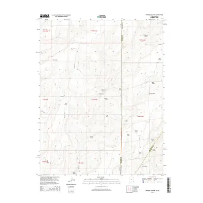 2014 Map of Papoose Canyon, 2014 Print