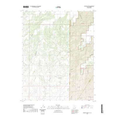 2023 Map of Papoose Canyon, 2023 Print