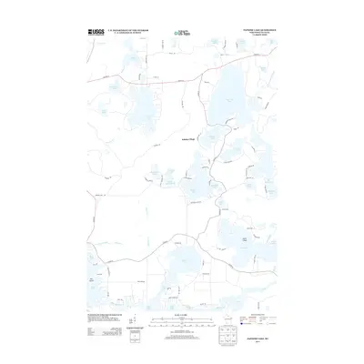 2013 Map of Papoose Lake, 2013 Print