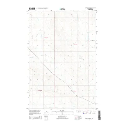 2014 Map of Papps Reservoir, 2014 Print