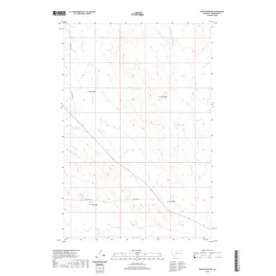 2020 Map of Papps Reservoir, 2020 Print