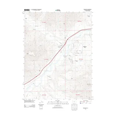 2013 Map of Parachute, 2013 Print