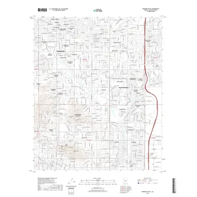 2018 Map of Paradise Valley, 2018 Print