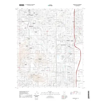 2021 Map of Paradise Valley, 2021 Print