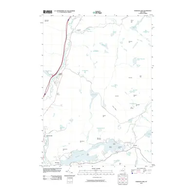 2010 Map of Paradox Lake, 2010 Print