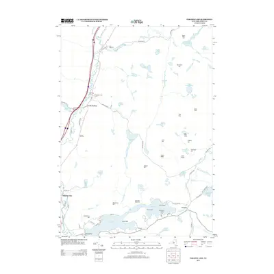 2013 Map of Paradox Lake, 2013 Print