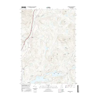 2016 Map of Paradox Lake, 2016 Print