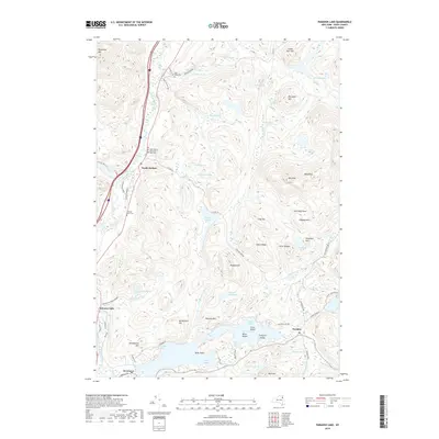 2019 Map of Paradox Lake, 2019 Print