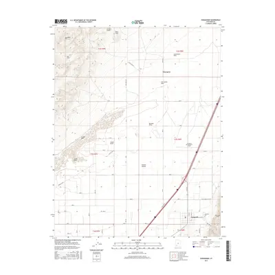 2017 Map of Paragonah, 2017 Print