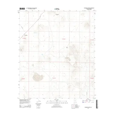 2014 Map of Paramore Crater, 2014 Print