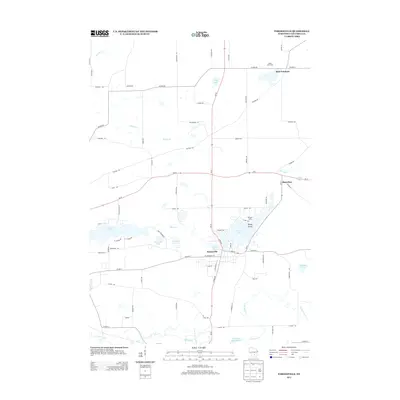 2013 Map of Pardeeville, 2013 Print