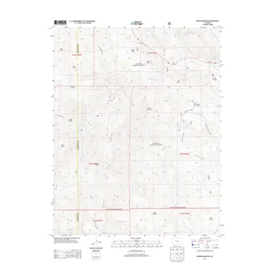 2013 Map of Pargin Mountain, 2013 Print