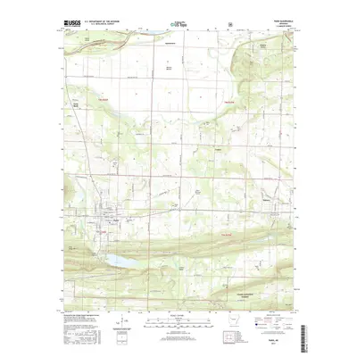 2017 Map of Paris, 2017 Print