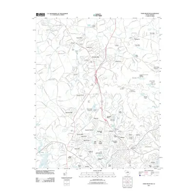 2011 Map of Paris Mountain, 2011 Print