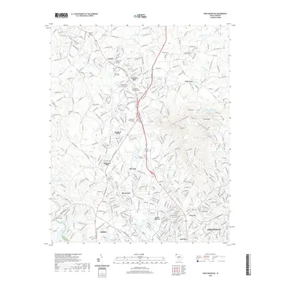 2020 Map of Paris Mountain, 2020 Print