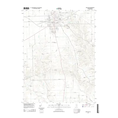 2015 Map of Paris South, 2015 Print